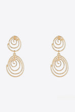 Load image into Gallery viewer, 18K Gold-Plated Alloy Spiral Earrings
