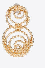 Load image into Gallery viewer, 18K Gold-Plated Alloy Spiral Earrings
