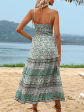 Load image into Gallery viewer, Tassel Printed Spaghetti Strap Dress

