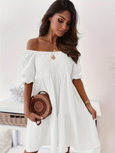 Load image into Gallery viewer, Full Size Ruffled Off-Shoulder Short Sleeve Dress
