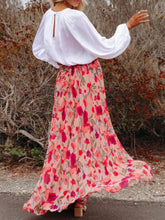 Load image into Gallery viewer, Printed Elastic Waist Pleated Maxi Skirt
