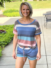Load image into Gallery viewer, I Woke Up Like This Stripe Top
