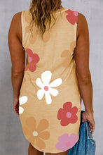 Load image into Gallery viewer, Pocketed Printed Round Neck Tank Dress
