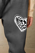 Load image into Gallery viewer, Simply Love Simply Love Full Size Drawstring Heart Graphic Long Sweatpants
