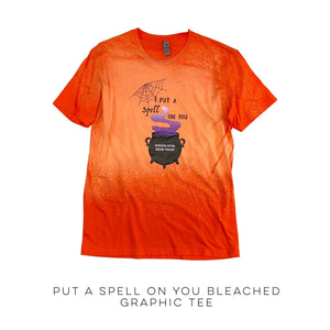 I Put A Spell On You Bleached Graphic Tee