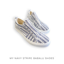 Load image into Gallery viewer, My Navy Stripe Babalu Shoes
