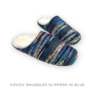 Couch Snuggles Slippers in Blue