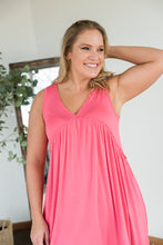 Load image into Gallery viewer, Better than Yesterday Dress in Coral

