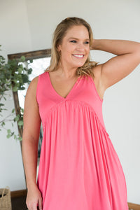 Better than Yesterday Dress in Coral