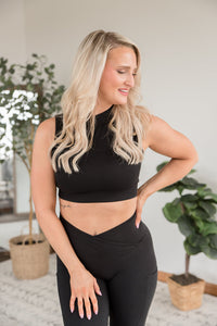Live for the Day Crop Top in Black