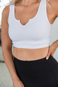 Dream Chaser Crop Top in White