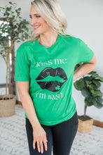 Load image into Gallery viewer, Kiss Me I&#39;m Irish Graphic Tee

