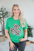 Load image into Gallery viewer, Leopard Clover Graphic Tee
