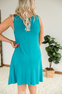 Reveal the Truth Dress in Jade