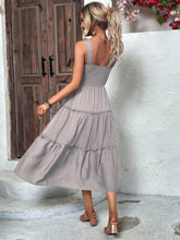 Load image into Gallery viewer, Tiered Smocked Wide Strap Cami Dress
