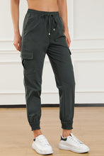 Load image into Gallery viewer, Drawstring High Waist Joggers With Pockets

