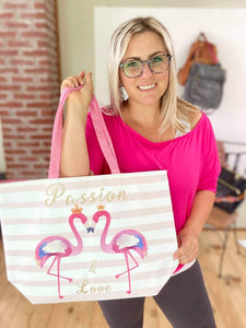 Passion & Love Pink Flamingo Bag