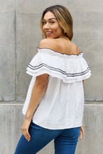 Load image into Gallery viewer, ODDI Full Size Off The Shoulder Ruffle Blouse
