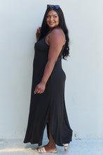Load image into Gallery viewer, Ninexis Good Energy Full Size Cami Side Slit Maxi Dress in Black
