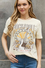 Load image into Gallery viewer, Simply Love Full Size ROCK &amp; ROLL WORLD TOUR Graphic Cotton Tee

