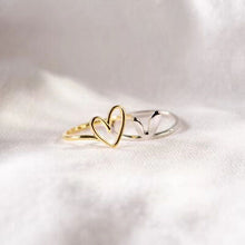 Load image into Gallery viewer, Heart Shape Irregular 925 Sterling Silver Ring
