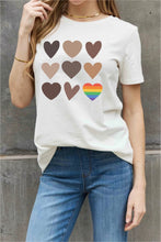 Load image into Gallery viewer, Simply Love Full Size Heart Graphic Cotton Tee

