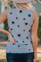 Load image into Gallery viewer, Star Print USA Slit Tank
