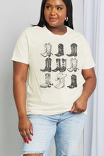Load image into Gallery viewer, Simply Love Full Size Cowboy Boots Graphic Cotton Tee
