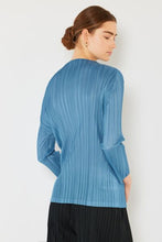 Load image into Gallery viewer, Marina West Swim Pleated Long Sleeve Boatneck Top

