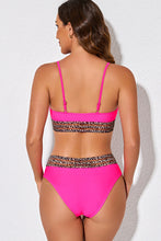 Load image into Gallery viewer, Leopard Contrast Bikini Set
