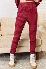 Load image into Gallery viewer, Basic Bae Full Size Notched Long Sleeve Top and Pants Set
