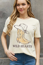 Load image into Gallery viewer, Simply Love Full Size WILD HEARTS Graphic Cotton Tee
