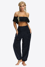 Load image into Gallery viewer, Smocked Long Joggers with Pockets
