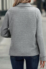 Load image into Gallery viewer, Half Zip Collared Neck Sweatshirt
