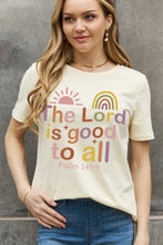 Load image into Gallery viewer, Simply Love Full Size THE LORD IS GOOD TO ALL PSALM 145:9 Graphic Cotton Tee
