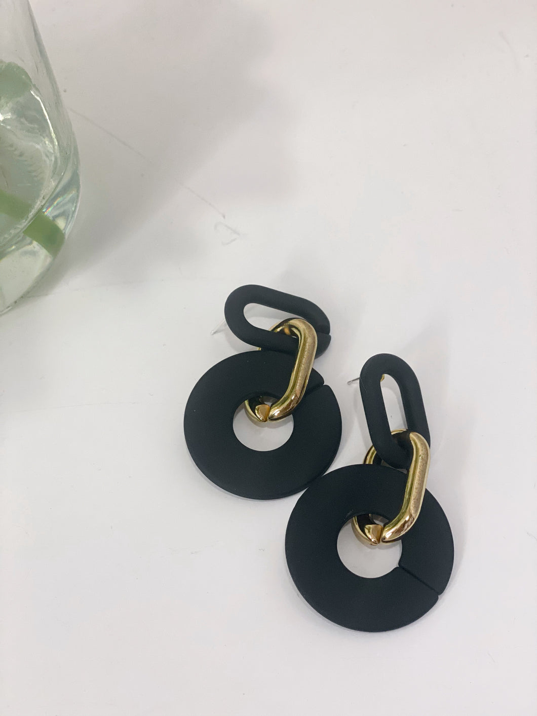 Black/Gold Earrings