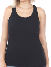 Load image into Gallery viewer, Black Racerback Tank Top
