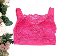 Load image into Gallery viewer, Rose Padded Lace Bralette
