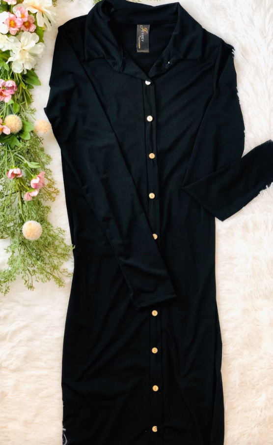 Elegant Versatile Black Dress