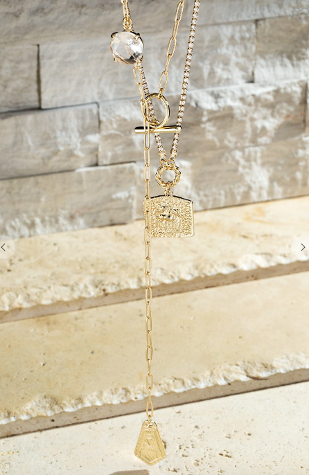 Gold Chains & Diamonds for Days Necklace