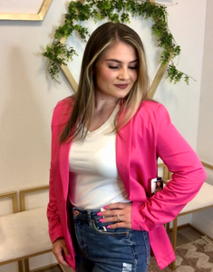 Alyssa Hot Pink Blazer