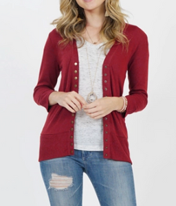 The Perfect Christmas Red Cardigan
