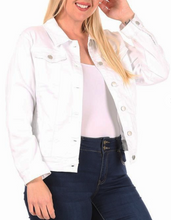 Load image into Gallery viewer, Beautiful White Jean Jacket
