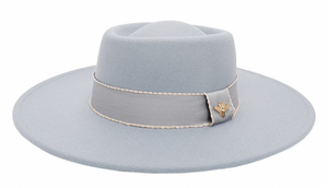 Blue Felt Bougie Bee Rancher Hat