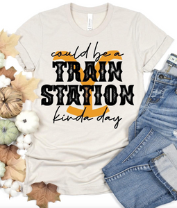 Could Be A Train Station Kind of Day Graphic Tee