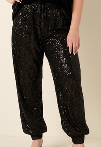 Here For The Party Pants in Black