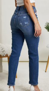 Judy Blue Rainbow Embroidered Jeans