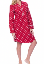 Load image into Gallery viewer, Flannel Knee Length Nightgown
