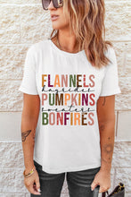 Load image into Gallery viewer, FLANNELS PUMPKINS BONFIRES Graphic Tee
