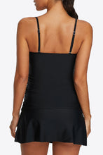 Load image into Gallery viewer, Lace-Up Ruched Two-Piece Swimsuit
